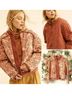 Free People Paisley Orange Red Jacket Size S - photo 3