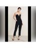 Amanda Uprichard 100% Polyester 100% Polyester Black Jumpsuit Size 0X - photo 4