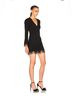 A.L.C. Floral Black Cocktail Dress Size 4 - photo 5