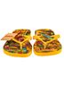 FARM Rio Floral Animal Print Yellow Blue Flip Flops Size 11 - photo 2