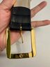 St. John 100% Leather Black Gold Belt Size L - photo 8