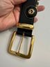 St. John 100% Leather Black Gold Belt Size L - photo 7