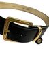 St. John 100% Leather Black Gold Belt Size L - photo 2