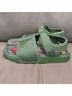 Adidas Solid Green Pink Sandals Size 11 - photo 3