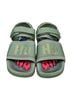 Adidas Solid Green Pink Sandals Size 11 - photo 1