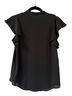 Babaton 100% Polyester Black Short Sleeve Blouse Size S - photo 2
