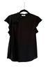 Babaton 100% Polyester Black Short Sleeve Blouse Size S - photo 1