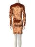 Caroline Constas Orange Gold Cocktail Dress Size XS - photo 2