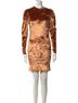 Caroline Constas Orange Gold Cocktail Dress Size XS - photo 1