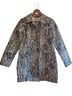 Old Navy 100% Cotton Animal Print Zebra Print Black White Coat Size M - photo 1