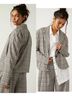 Free People Checkered-gingham Multi Color Blazer Size M - photo 7