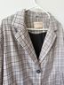 Free People Checkered-gingham Multi Color Blazer Size M - photo 3