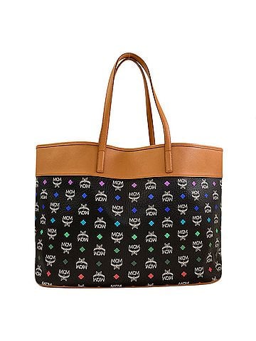 MCM MCM Logo Tote Bag, Leather, Women's (view 2)