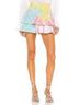 LoveShackFancy Tie-dye Denim Skirt Size 6 - photo 8