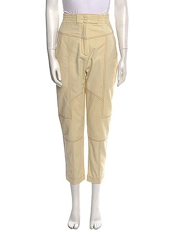 Jonathan Simkhai Celina Utility Ecru Linen Pants (view 1)