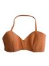 Seafolly Stripes Orange White Swimsuit Top Size 10 - photo 1