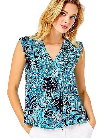 Lilly Pulitzer Joan Top Sleeveless Blouse (view 1)