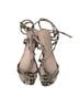 Schutz 100% Leather Snake Print Multi Color Sandals Size 8 1/2 - photo 1