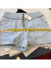 Ulla Johnson Solid Blue Denim Shorts Size 12 - photo 8