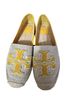 Tory Burch Yellow Gray Flats Size 7 1/2 - photo 1