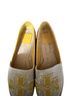 Tory Burch Yellow Gray Flats Size 7 1/2 - photo 2