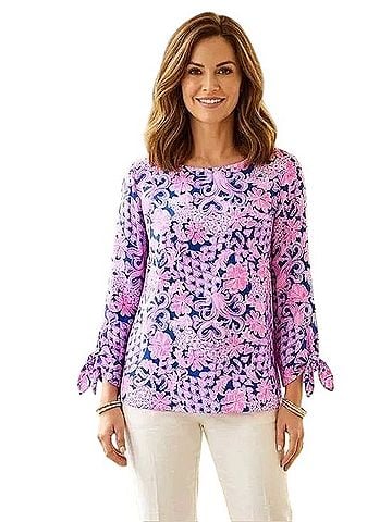 Lilly Pulitzer Langston Top 3/4 Sleeve Blouse (view 1)