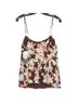 Rampage 100% Polyester Floral Brown Tank Top Size L - photo 2
