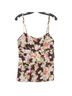 Rampage 100% Polyester Floral Brown Tank Top Size L - photo 1