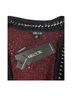 misook Plaid Red Black Cardigan Size S - photo 3
