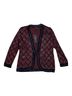 misook Plaid Red Black Cardigan Size S - photo 1