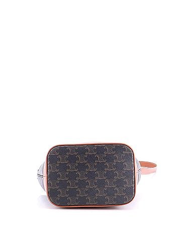 Céline Bucket Bag Triomphe Coated Canvas Small (view 2)