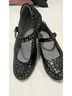 Alegria 100% Leather Black Silver Heels Size EU 38 - photo 4
