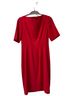 L.K. Bennett 63% Polyester 32% Viscose 5% Elastane 100% Polyester Solid Red Cocktail Dress Size 8 - photo 2