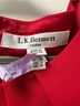 L.K. Bennett 63% Polyester 32% Viscose 5% Elastane 100% Polyester Solid Red Cocktail Dress Size 8 - photo 3