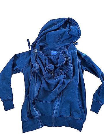 Seraphine Maternity & Babywearing 3-in-1 Hoodie Zip Up Hoodie (view 2)