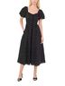 CeCe 100% Cotton 100% Polyester Polka Dots Black White Cocktail Dress Size 10 - photo 1