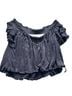 Free People Black Short Sleeve Blouse Size S - photo 2