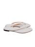 J.Crew 100% Leather Solid White Flip Flops Size 7 1/2 - photo 2