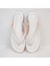 J.Crew 100% Leather Solid White Flip Flops Size 7 1/2 - photo 3
