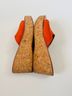 K Jacques St. Tropez 100% Leather Orange Wedges Size 9 - photo 14