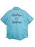 Harley Davidson Solid Blue Short Sleeve Button-Down Shirt Size L - photo 1