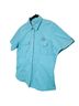 Harley Davidson Solid Blue Short Sleeve Button-Down Shirt Size L - photo 2