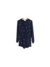 Cloth & Stone Print Blue White Jumpsuit Size M - photo 1