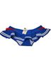 Hot Topic 80% Polyamide 20% Elastane 100% Polyester Blue White Swimsuit Bottoms Size M - photo 1