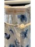 Tory Burch 100% Silk Floral White Blue Blouse Size 2 - photo 3