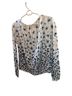 Tory Burch 100% Silk Floral White Blue Blouse Size 2 - photo 2
