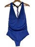 Boden Blue One Piece Swimsuit Size 12 - photo 1