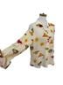 Tess 100% Silk Floral Multi Color Button-Down Shirt Size L - photo 2