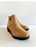 Eileen Fisher 100% Leather Tan Ankle Boots Size 7 - photo 5