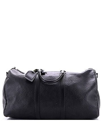 Louis Vuitton Keepall Bandouliere Bag Monogram Shadow Leather 50 (view 1)